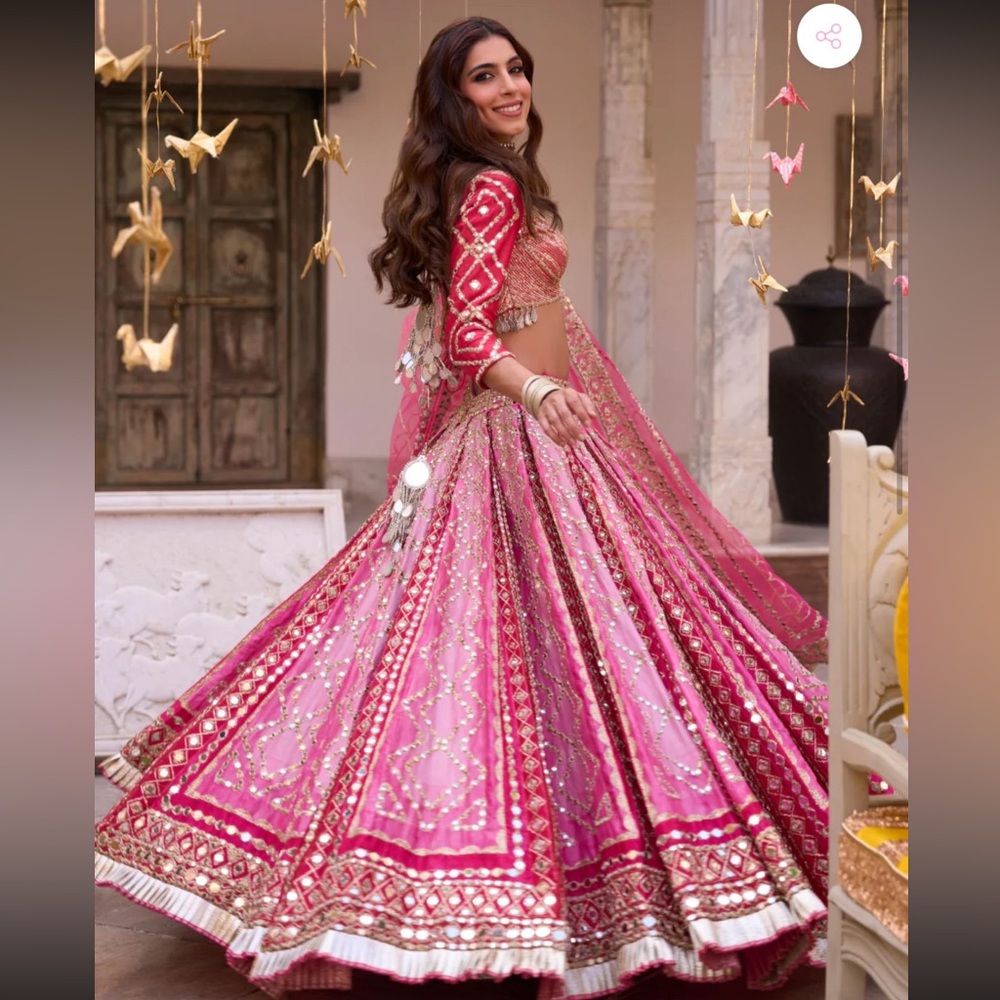 Abhinav Mishra Pink Lehenga